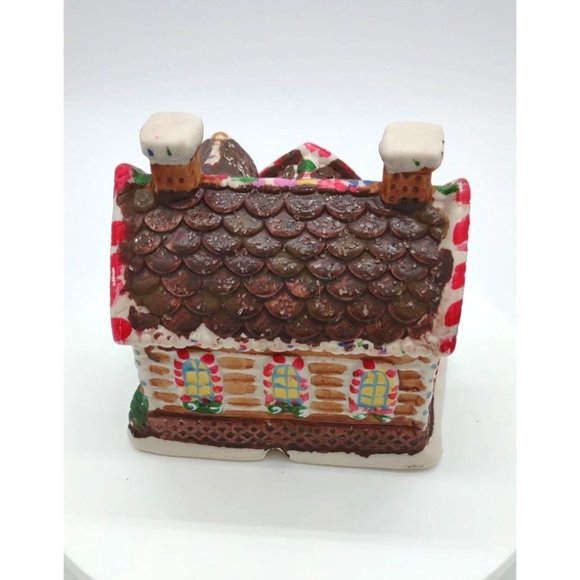 Christmas House Gingerfrost Land Tea Light Holder 4 Inches Tall and Wide - Picture 4 of 5